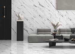 Güral Seramik 60x120 White Silver Full Lappato uygulama örneği