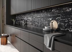 Güral Seramik 60x120 Nero Black Sugar Efekt uygulama örneği