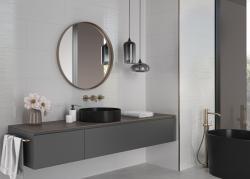 Güral Seramik 30x90 Line White Parlak uygulama örneği