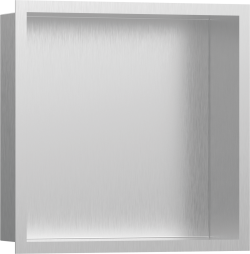 hansgrohe XtraStoris Individual Duvar nişi tasarım çerçeveli 300/300/100 Mat Paslanmaz Çelik