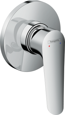 hansgrohe Logis E Tek kollu duş bataryası, ankastre Krom