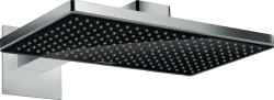 hansgrohe Rainmaker Select Tepe duşu 460 1 jet, duş dirseği ile 46,6x27 cm Siyah/Krom