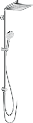 hansgrohe Crometta E Duş kolonu 240 1 jet, EcoSmart Reno 24x24 cm Krom