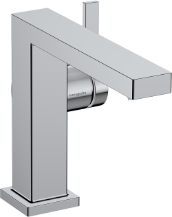 hansgrohe Tecturis E Tek kollu lavabo bataryası 110 Fine CoolStart bas-aç gider seti ile Krom