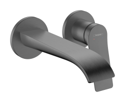 hansgrohe Vivenis Tek kollu lavabo bataryası ankastre duvara monte 19,2 cm gaga ile Mat Siyah Krom