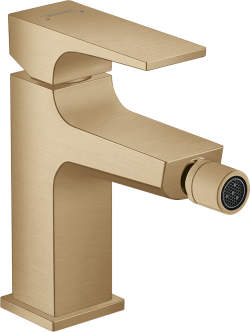 hansgrohe Metropol Tek kollu bide bataryası çubuk volan ve bas-aç gider seti ile Mat Bronz