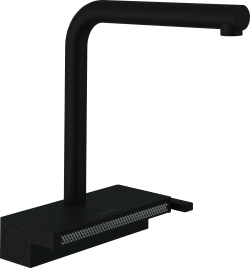 hansgrohe Aquno Select M81 Tek kollu eviye bataryası 250 çekilebilir gaga, 2jet, sBox Satin Siyah