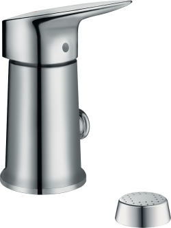 hansgrohe Logis Q Bide seti dikey sprey ile Krom
