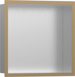 hansgrohe XtraStoris Individual Duvar nişi Paslanmaz Çelik tasarım çerçeveli 300/300/100 Mat Bronz