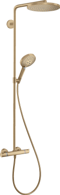 hansgrohe Raindance Select S Duş kolonu 240 1 jet, PowderRain, termostat ile Ø24 cm Mat Bronz