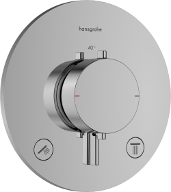 hansgrohe Ecostat Comfort S Termostat ankastre montaj 2 çıkış için Krom