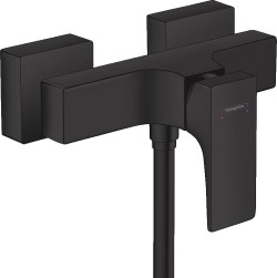 hansgrohe Metropol Tek kollu duş bataryası aplike, çubuk volan ile Satin Siyah