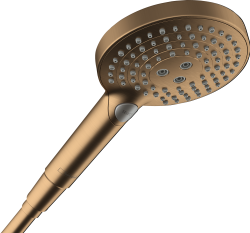 hansgrohe Raindance Select S El duşu 120 3 jet, PowderRain Ø12,5 cm Mat Bronz