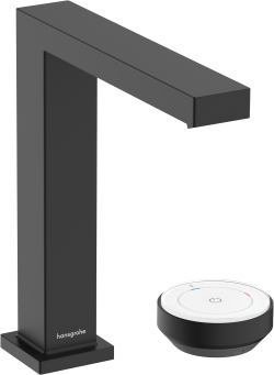 hansgrohe Tecturis E 2-delikli lavabo bataryası 150 CoolStart Satin Siyah