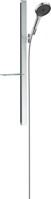 hansgrohe Rainfinity Duş seti 130 3jet EcoSmart duş tiji ve sabunluk ile Ø13 cm Krom 27672000