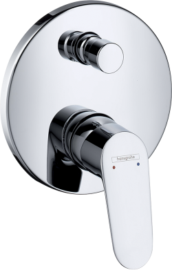 hansgrohe Focus Tek kollu banyo bataryası ankastre montaj, karışım güvenliği EN 717ye göre Krom