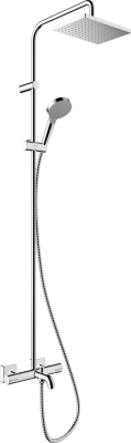 hansgrohe Vernis Shape Duş kolonu 230 1jet, banyo termostatı ile 23x17 cm Krom