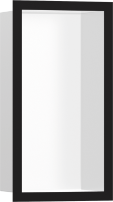 hansgrohe XtraStoris Individual Duvar nişi Beyaz tasarım çerçeveli 300/150/100 Satin Siyah