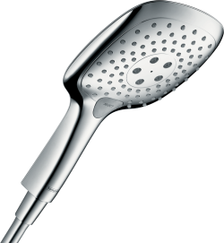 hansgrohe Raindance Select E El duşu 150 3 jet, Ecosmart Ø15 cm Krom