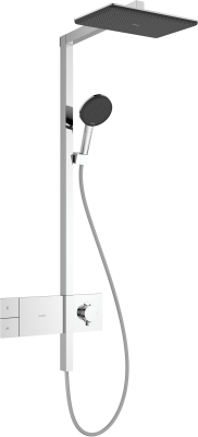 hansgrohe Raindance Alive Q Duş kolonu 210/340 1jet ShowerSelect Comfort ile 21,4x34,3 cm Krom