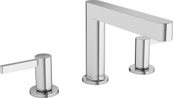 hansgrohe Finoris 3-Delikli lavabo bataryası 110 bas-aç gider seti ile Krom