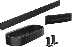 hansgrohe WallStoris Duş paketi Satin Siyah
