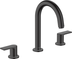 hansgrohe Vernis Shape 3-Delikli lavabo bataryası kumandalı Satin Siyah