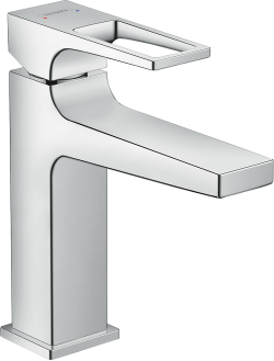 hansgrohe Metropol Tek kollu Lavabo bataryası 110 kumandalı ve loop volan ile Krom