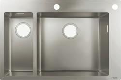 hansgrohe S712-F655 Ankastre eviye 180/450 Paslanmaz Çelik uygulama örneği