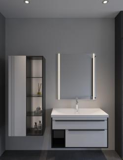 Holzenberg Vavela Banyo Dolabı 80 cm Frame Lavabolu uygulama örneği
