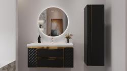 Holzenberg Uralson Banyo Dolabı 80 cm Frame Lavabolu uygulama örneği