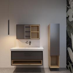 Holzenberg Bohlin Banyo Dolabı 80 cm Frame Lavabolu uygulama örneği