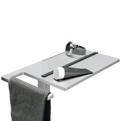 Hüppe Select+ Şampuanlık 40x22x1 cm Mat Gümüş