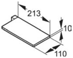 Hüppe Select+ Tablet 21,3x11x1 cm Mat Gümüş uygulama örneği