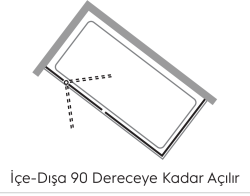 Hüppe Design SAK C SOLO T Ekstra Panelli Ön Cephe Duşakabin uygulama örneği