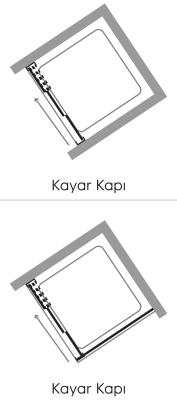 Hüppe Classics-V2 Polistren KY C K2S1 T Ön Cephe Duşakabin uygulama örneği