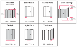Hüppe Victorian SAK C SOLO T Ekstra Panelli Ön Cephe Duşakabin — 202-221 cm, Parlak Gümüş, Extra Clear