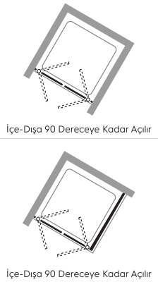 Hüppe Design Pure AK C DUAL T Ön Cephe Duşakabin uygulama örneği
