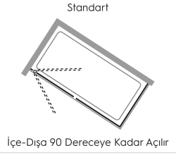 Hüppe Design Pure AK C SOLO T Ekstra Panelli Ön Cephe Duşakabin uygulama örneği