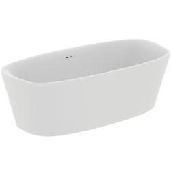 Ideal Standard Dea Bağımsız Küvet 1900x900x610 mm, batarya deliksiz, taşma delikli, sifon kumandalı Mat Beyaz
