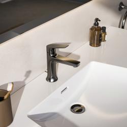 Ideal Standard La Dolce Vita Etajerli Lavabo 1060x535x155 mm, 1 tek batarya delikli, taşma delikli Beyaz E264601 uygulama örneği