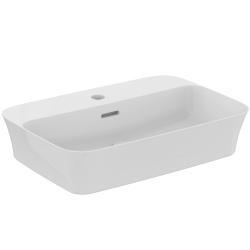 Ideal Standard Ipalyss Çanak Lavabo 550x380x145 mm, taşlanmış alt yüzey, 1 tek batarya delikli, taşma delikli Mat Siyah