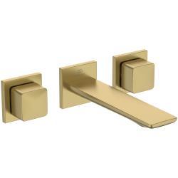 Ideal Standard Conca Çift Kontrollü Lavabo Bataryası 265x210x65 mm, 180 mm çıkış ucu projeksiyonu, Kit 1 dahil, 5 l/dk (3 bar), sifon kumandasız Krom