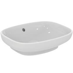 Ideal Standard i.life B Çanak Lavabo 450x370x140 mm, taşlanmış alt yüzey, batarya deliksiz, taşma delikli Beyaz