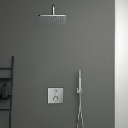 Ideal Standard Ceratherm Navigo Ankastre Duş Armatürü 157x62x157 mm, Kit 1 gerekli (A1000) Fırçalanmış Altın A7301A2 uygulama örneği