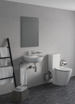 Ideal Standard Iom Square Tuvalet Fırçası Seti 80x105x392 mm Krom uygulama örneği