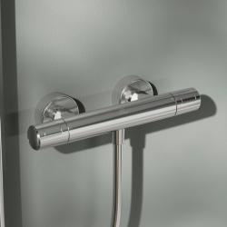 Ideal Standard Ceratwist T25+ Aplike Duş Bataryası Dahil Duş Sistemi 221x501x1119 mm, 12.0 l/dk (3 bar) Krom uygulama örneği
