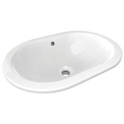 Ideal Standard Connect Tezgah Altı Lavabo 550x380x175 mm, batarya deliksiz, taşma delikli Beyaz