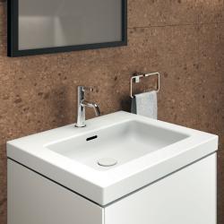 Ideal Standard Extra Etajerli Lavabo 610x510x150 mm, 1 tek batarya delikli, taşma delikli Beyaz uygulama örneği