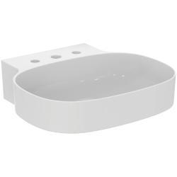 Ideal Standard Linda-X Lavabo 500x480x135 mm, 3 batarya delikli, taşma deliksiz Beyaz